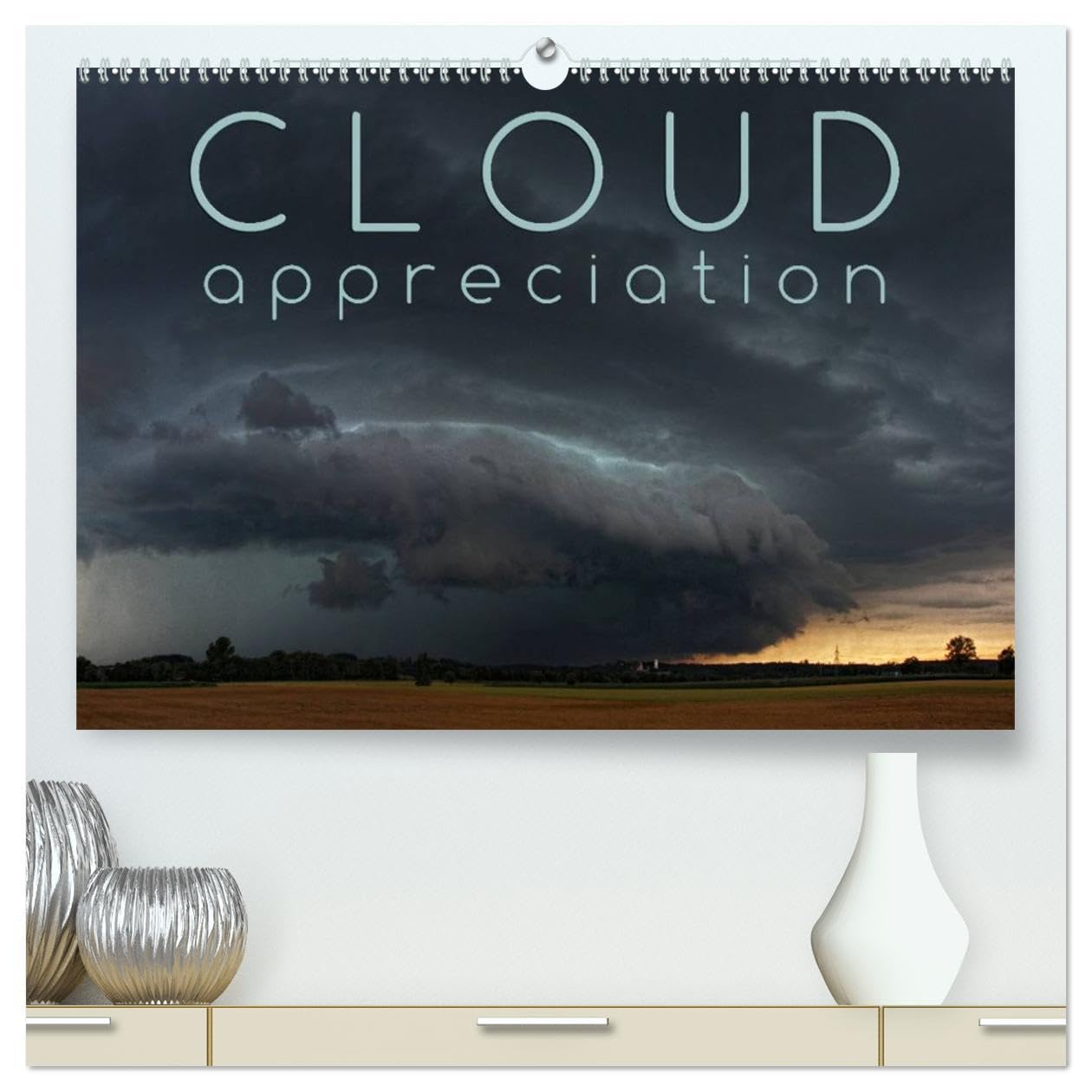 Cloud Appreciation (High Quality Premium Wall Calendar 2026 DIN A2 landscape),CALVENDO 12 Month Wall Calendar: Enjoy and appreciate 12 different clouds throughout the year Leisure, Home & Garden
