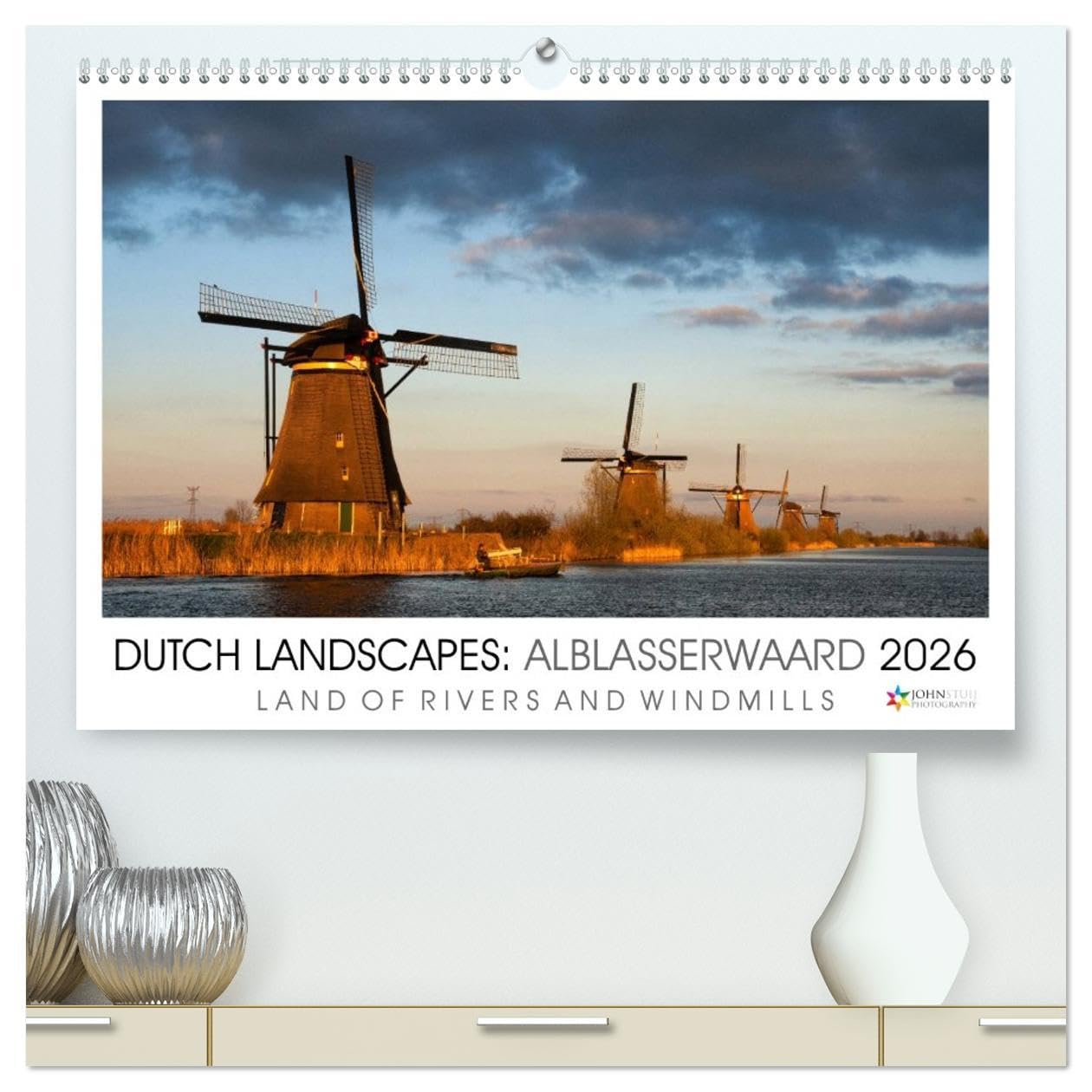 Dutch Landscapes: Alblasserwaard 2026 (High Quality Premium Wall Calendar 2026 DIN A2 landscape),CALVENDO 12 Month Wall Calendar: Land of Rivers and Windmills Leisure, Home & Garden