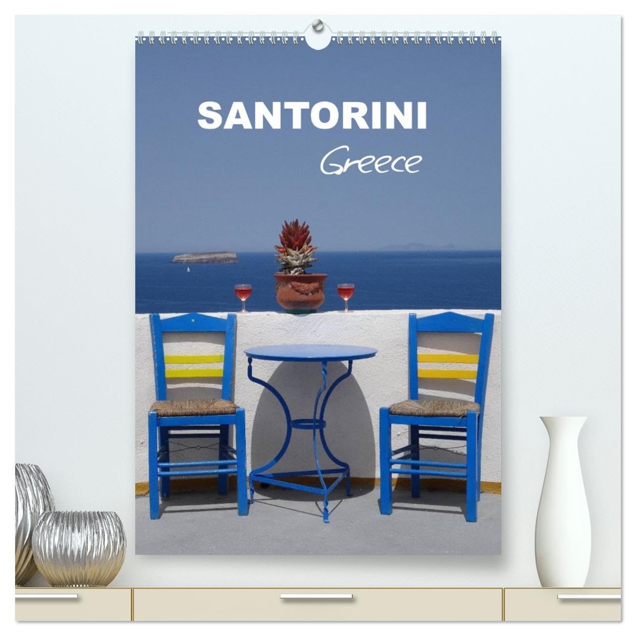 Santorini - Greece (High Quality Premium Wall Calendar 2026 DIN A2 portrait),CALVENDO 12 Month Wall Calendar: This calendar shows the most beautiful places of Santorini. Leisure, Home & Garden