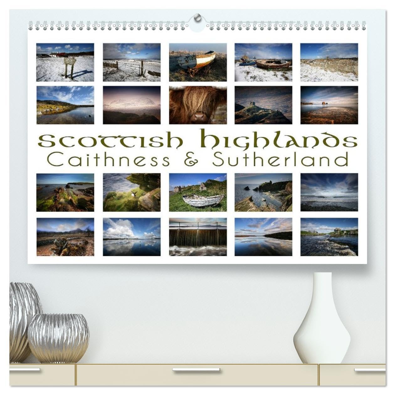 Scottish Highlands - Caithness & Sutherland / UK-Version (High Quality Premium Wall Calendar 2026 DIN A2 landscape),CALVENDO 12 Month Wall Calendar: 72 stunning photographs from Caithness & Sutherland Leisure, Home & Garden