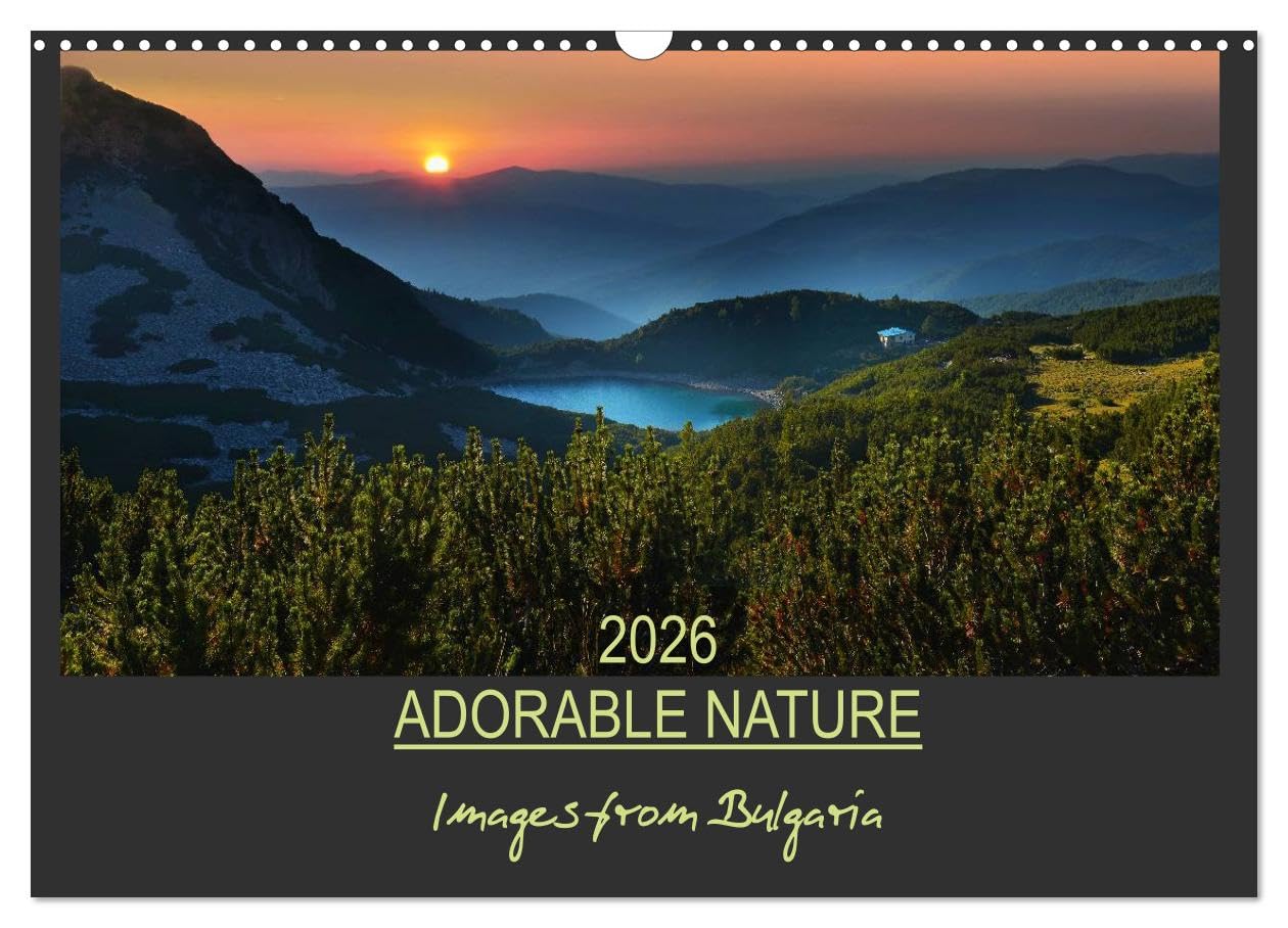 Adorable Nature - Images from Bulgaria / UK-Version (Wall Calendar 2026 DIN A3 landscape), CALVENDO 12 Month Wall Calendar: The beautiful nature of Bulgaria Leisure, Home & Garden