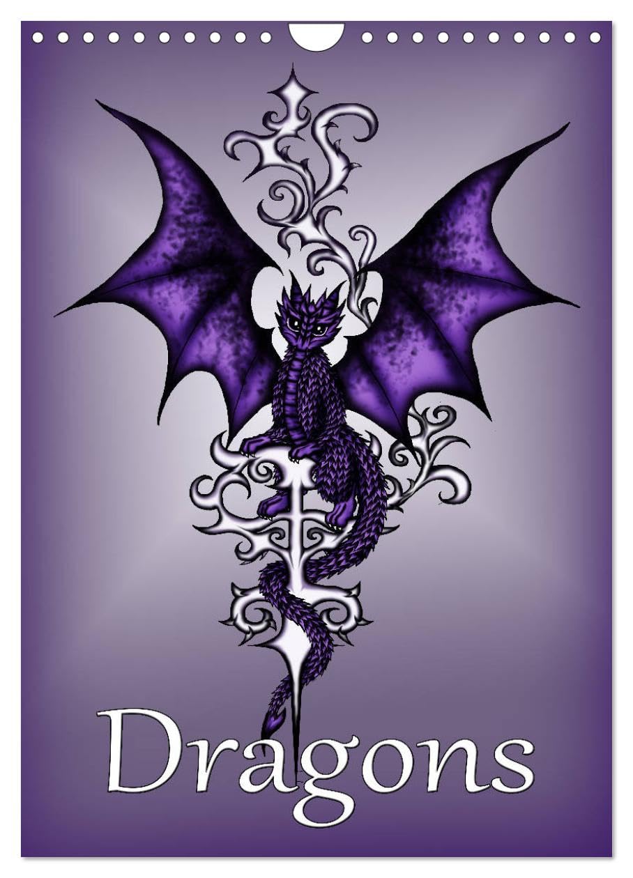 Dragons (Wall Calendar 2026 DIN A4 portrait), CALVENDO 12 Month Wall Calendar: Fantasy dragons Contemporary literature