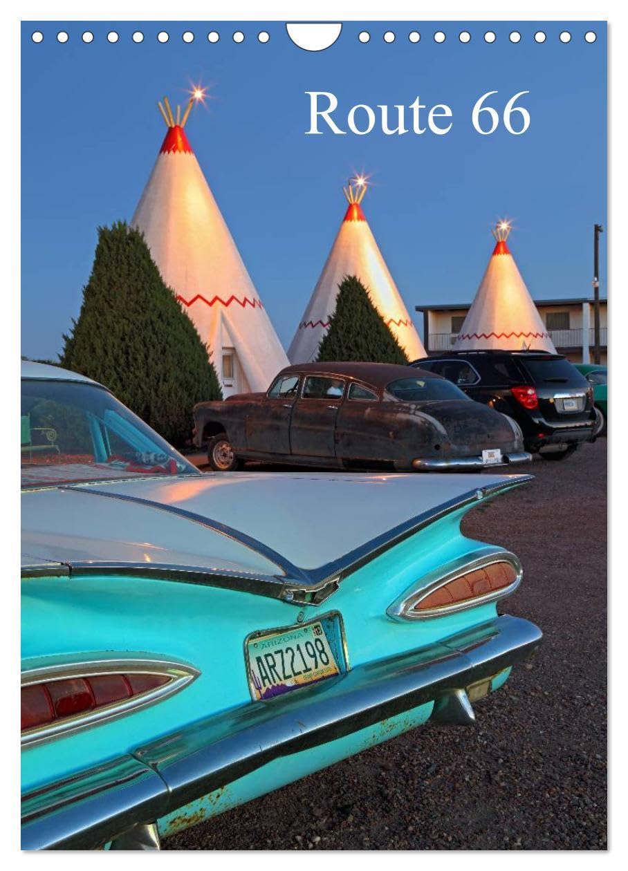Route 66 (UK-Version) (Wall Calendar 2026 DIN A4 portrait), CALVENDO 12 Month Wall Calendar: The Route 66, also called the Mother Road, enjoys cult ... 66 in the southwest of the United States. Leisure, Home & Garden