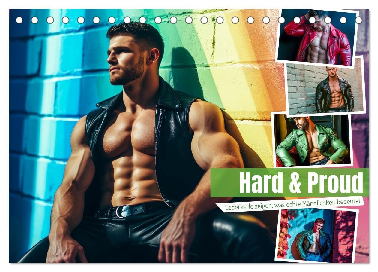 Hard & Proud (Tischkalender 2026 DIN A5 quer), CALVENDO Monatskalender: Schwule Ledermänner verkörpern eine kraftvolle Mischung aus Dominanz, Sinnlichkeit und Stil. (CALVENDO Menschen) Travel Guides