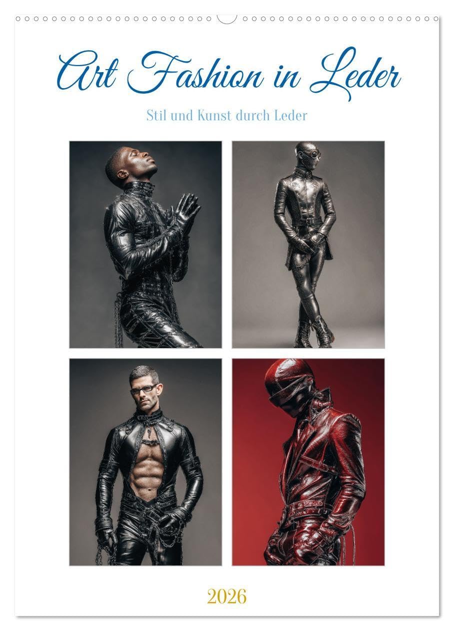Art Fashion in Leder (Wandkalender 2026 DIN A2 hoch), CALVENDO Monatskalender: Hier wird Leder zur Skulptur am Körper, zum Statement für ... und queere Sichtbarkeit. (CALVENDO Menschen) Travel Guides