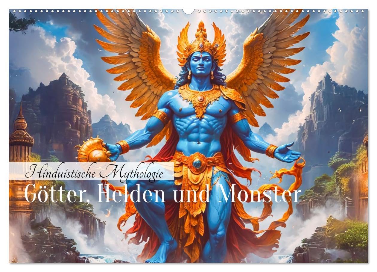 Hinduistische Mythologie - Götter, Helden und Monster (Wandkalender 2026 DIN A2 quer), CALVENDO Monatskalender: Ein Kalender mit eindrucksvollen ... Helden, Monster und Mythen. (CALVENDO Kunst) Film, Art & Culture