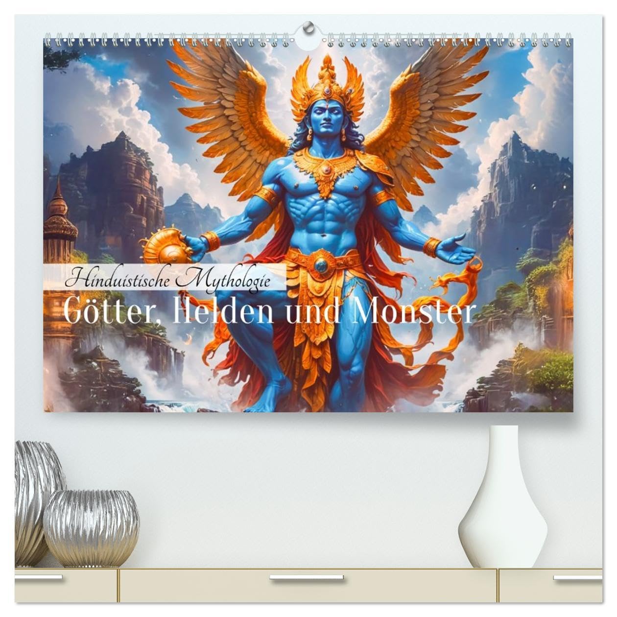 Hinduistische Mythologie - Götter, Helden und Monster (hochwertiger Premium Wandkalender 2026 DIN A2 quer), Kunstdruck in Hochglanz: Ein Kalender mit ... Helden, Monster und Mythen. (CALVENDO Kunst) Film, Art & Culture