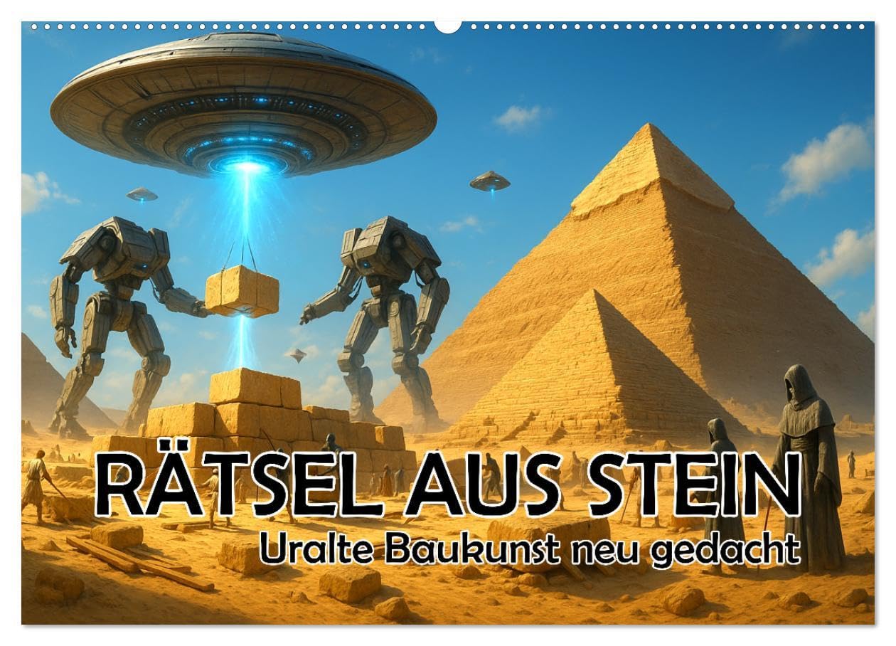 Rätsel aus Stein - Uralte Baukunst neu gedacht (Wandkalender 2026 DIN A2 quer), CALVENDO Monatskalender: Weltwunder, Aliens & Geheimnisse (CALVENDO Orte) Leisure, Home & Garden