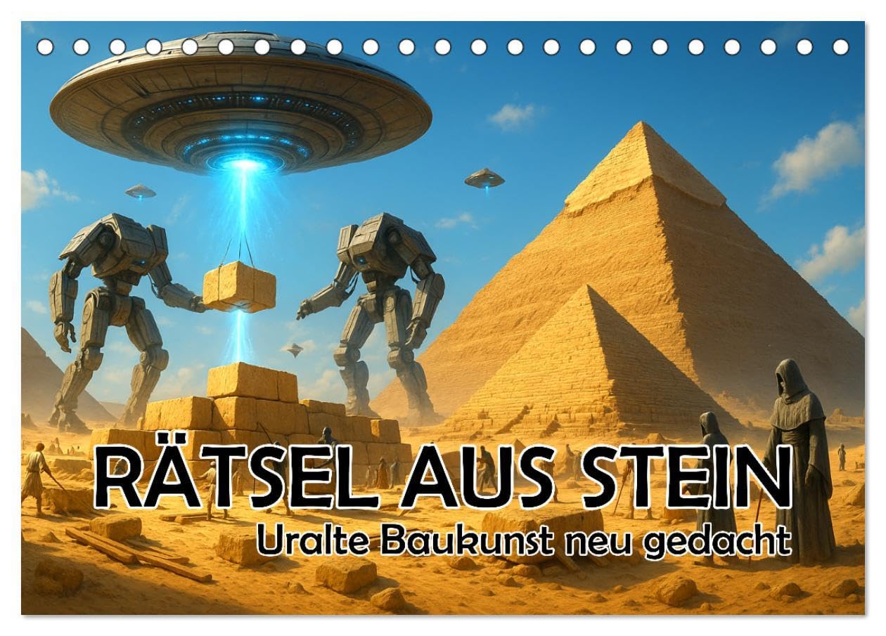 Rätsel aus Stein - Uralte Baukunst neu gedacht (Tischkalender 2026 DIN A5 quer), CALVENDO Monatskalender: Weltwunder, Aliens & Geheimnisse (CALVENDO Orte) Leisure, Home & Garden