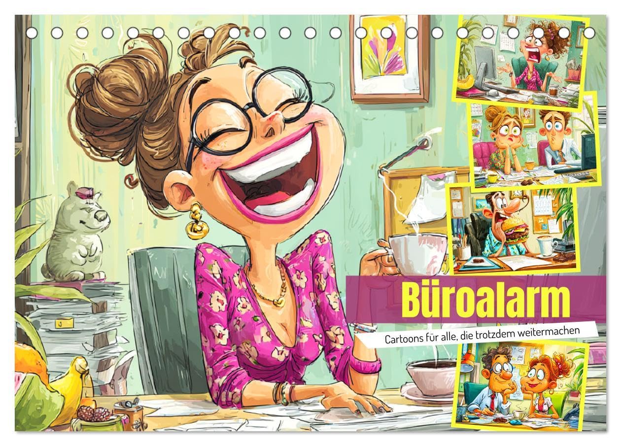 Büroalarm. Cartoons für alle, die trotzdem weitermachen (Tischkalender 2026 DIN A5 quer), CALVENDO Monatskalender: Ein witziger Cartoon-Kalender für ... Büro durchhalten müssen (CALVENDO Menschen) Social Sciences