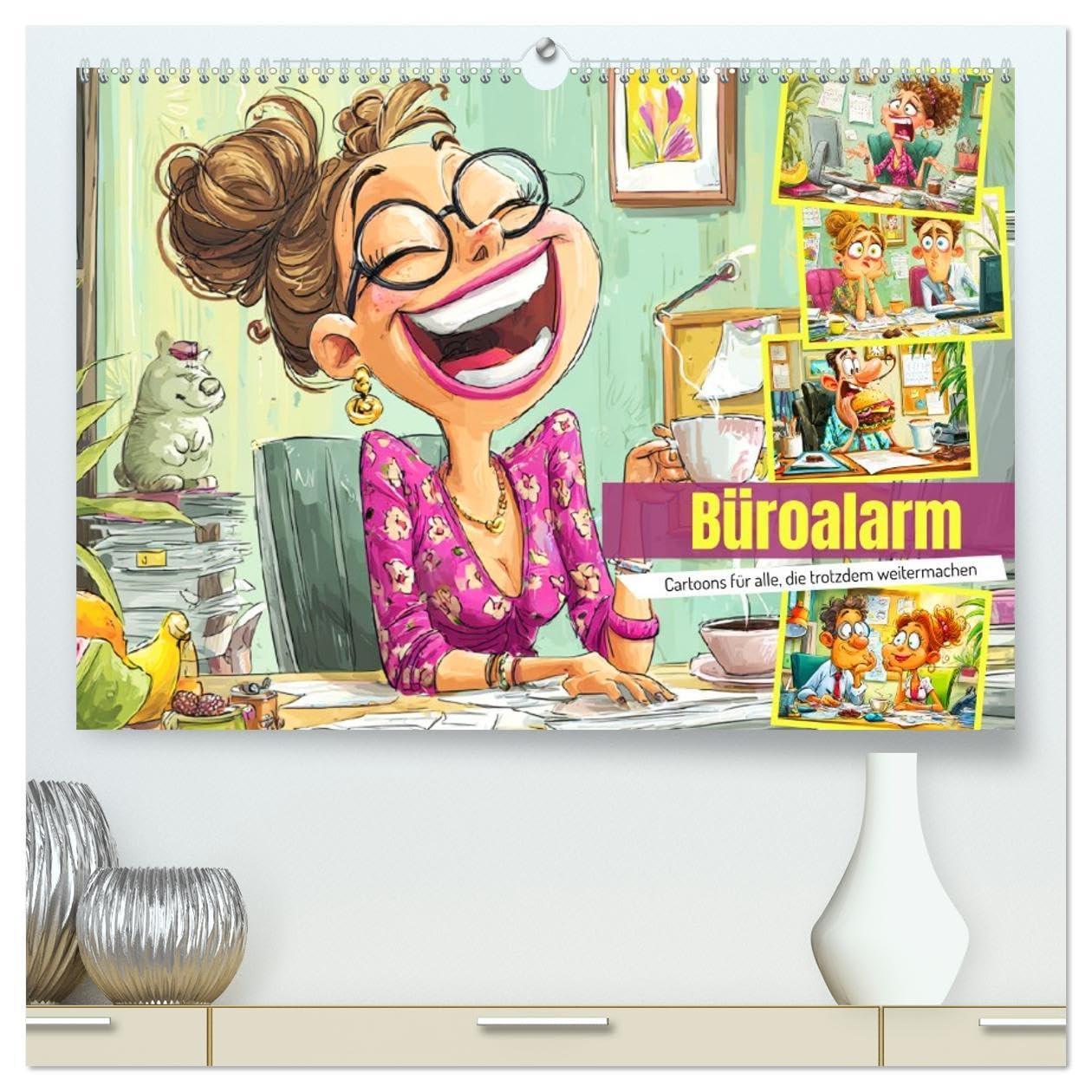 Büroalarm. Cartoons für alle, die trotzdem weitermachen (hochwertiger Premium Wandkalender 2026 DIN A2 quer), Kunstdruck in Hochglanz: Ein witziger ... Büro durchhalten müssen (CALVENDO Menschen) Social Sciences