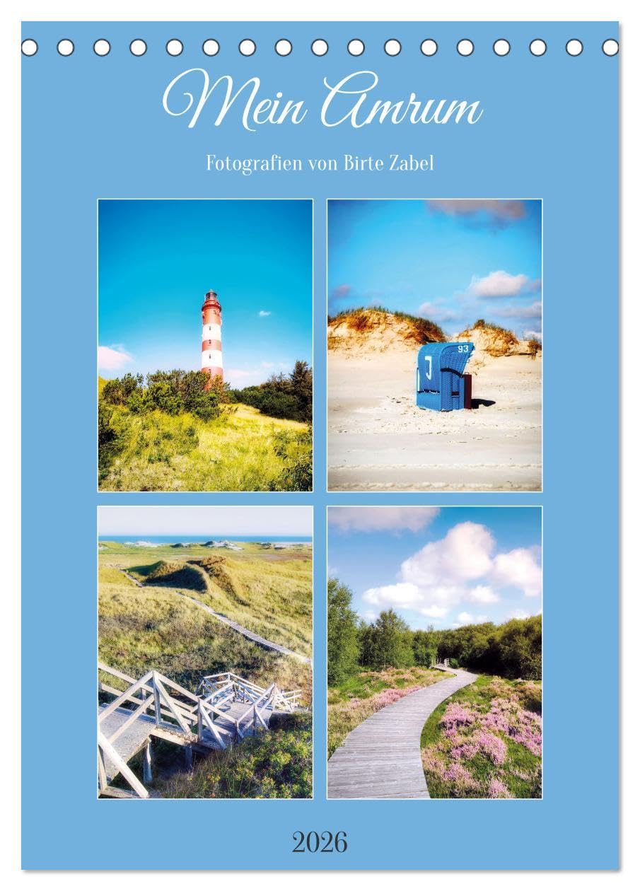 Mein Amrum (Tischkalender 2026 DIN A5 hoch), CALVENDO Monatskalender: Fotografien meiner Lieblingsinsel Amrum (CALVENDO Orte) Leisure, Home & Garden