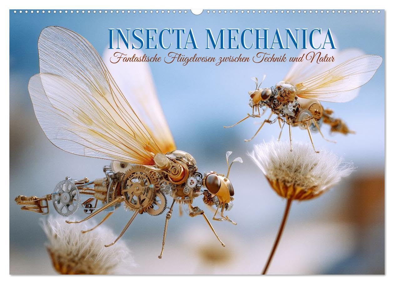 Insecta Mechanica. Fantastische Flügelwesen zwischen Technik und Natur (Wandkalender 2026 DIN A2 quer), CALVENDO Monatskalender: Fantasievolle, ... Mikrokosmos der Bewegung. (CALVENDO Kunst) Natural Sciences
