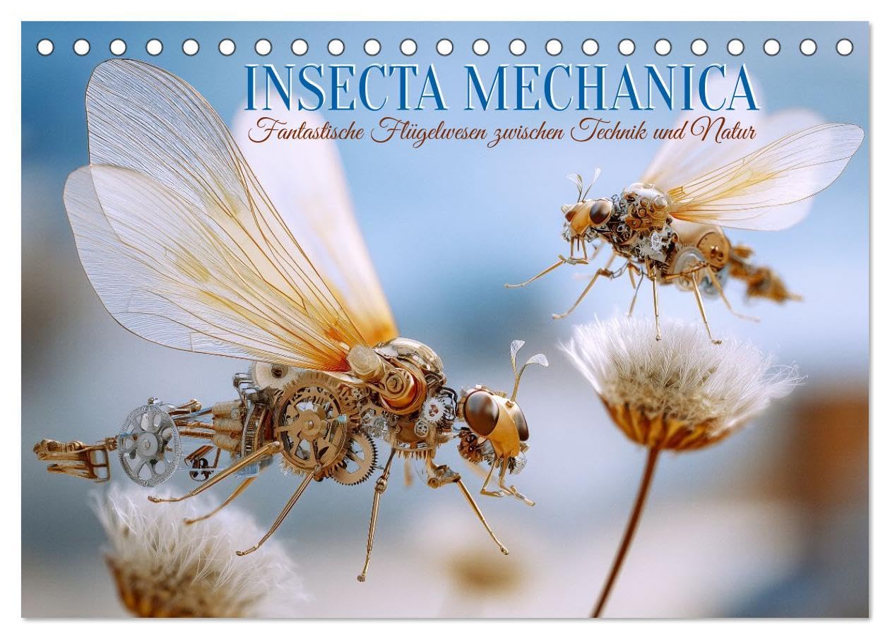 Insecta Mechanica. Fantastische Flügelwesen zwischen Technik und Natur (Tischkalender 2026 DIN A5 quer), CALVENDO Monatskalender: Fantasievolle, ... Mikrokosmos der Bewegung. (CALVENDO Kunst) Natural Sciences