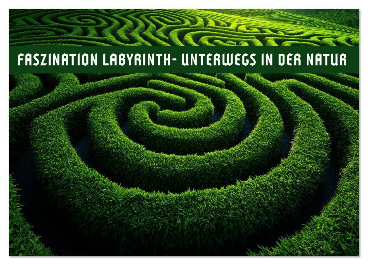 Faszination LABYRINTH - unterwegs in der Natur (Wandkalender 2026 DIN A3 quer), CALVENDO Monatskalender: Wo Natur und Stille sich begegnen (CALVENDO Natur) Leisure, Home & Garden