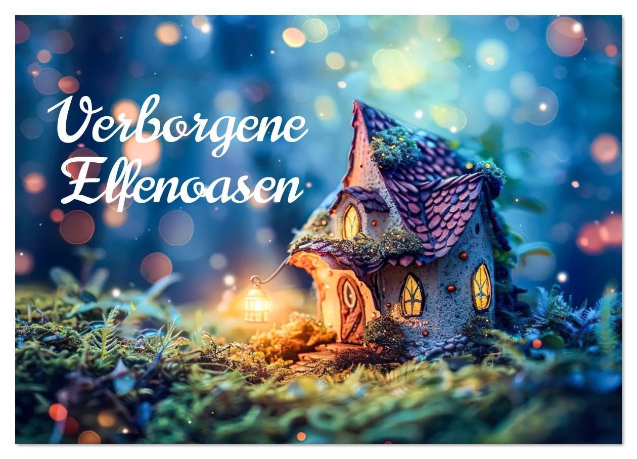 Verborgene Elfenoasen (Wandkalender 2026 DIN A3 quer), CALVENDO Monatskalender: Zwölf Elfenschlupfwinkel im Grünen (CALVENDO Natur) Living & Furnishing