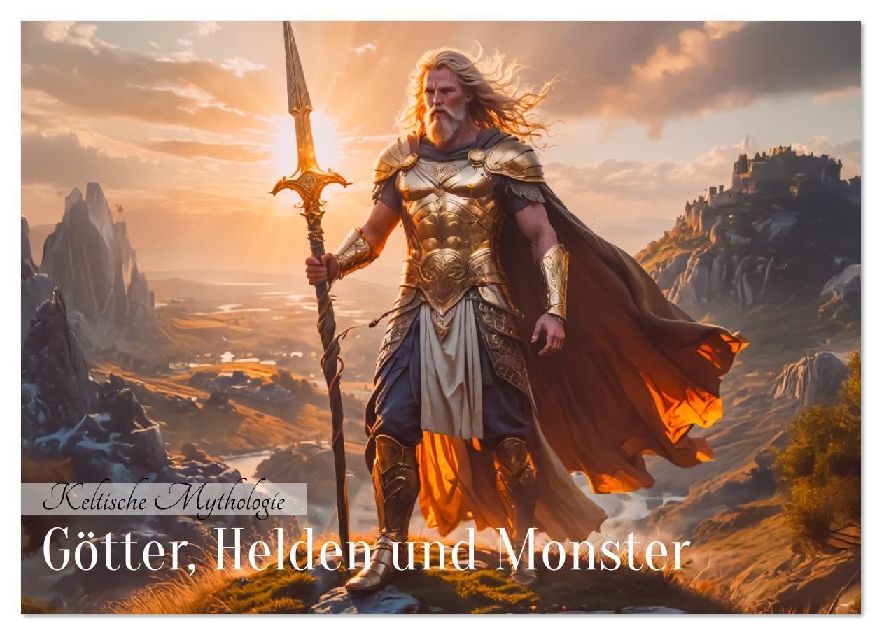 Keltische Mythologie - Götter, Helden und Monster (Wandkalender 2026 DIN A3 quer), CALVENDO Monatskalender: Ein düsterer Kunstkalender mit 12 keltischen Göttern und Monstern. (CALVENDO Kunst) Leisure, Home & Garden