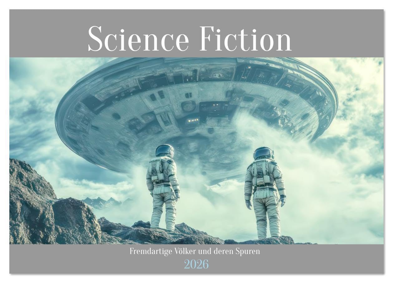 Science Fiction - Fremdartige Völker und deren Spuren (Wandkalender 2026 DIN A4 quer), CALVENDO Monatskalender: Futuristische Abenteuer (CALVENDO Technologie) Leisure, Home & Garden