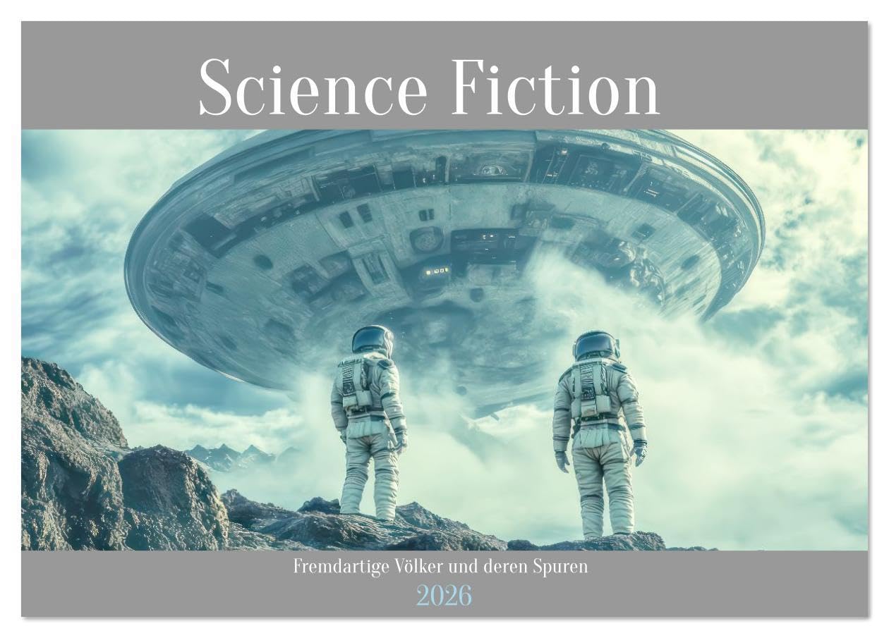 Science Fiction - Fremdartige Völker und deren Spuren (Tischkalender 2026 DIN A5 quer), CALVENDO Monatskalender: Futuristische Abenteuer (CALVENDO Technologie) Leisure, Home & Garden