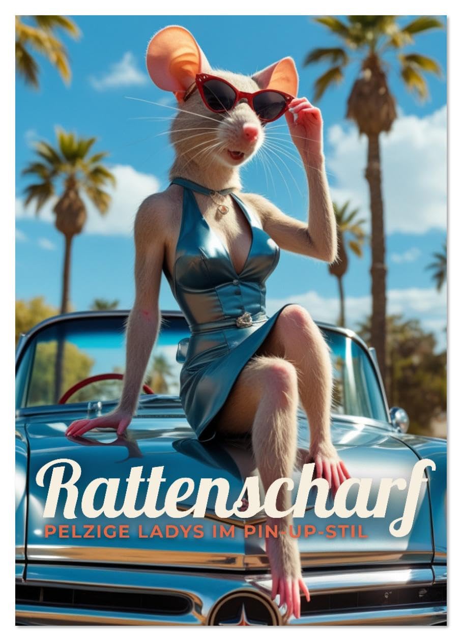 Rattenscharf – Pelzige Ladys im Pin-up-Stil (Wandkalender 2026 DIN A4 hoch), CALVENDO Monatskalender: Charmante Rattenladys im Retro-Look posieren im ... statt Klischee bevorzugen. (CALVENDO Spass) Social Sciences
