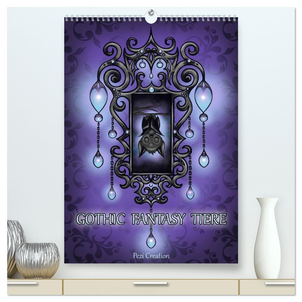 Gothic Fantasy Tiere (hochwertiger Premium Wandkalender 2026 DIN A2 hoch), Kunstdruck in Hochglanz: Gothic Fantasy trifft süße Kreaturen – zauberhaft düster! (CALVENDO Kunst) Natural Sciences