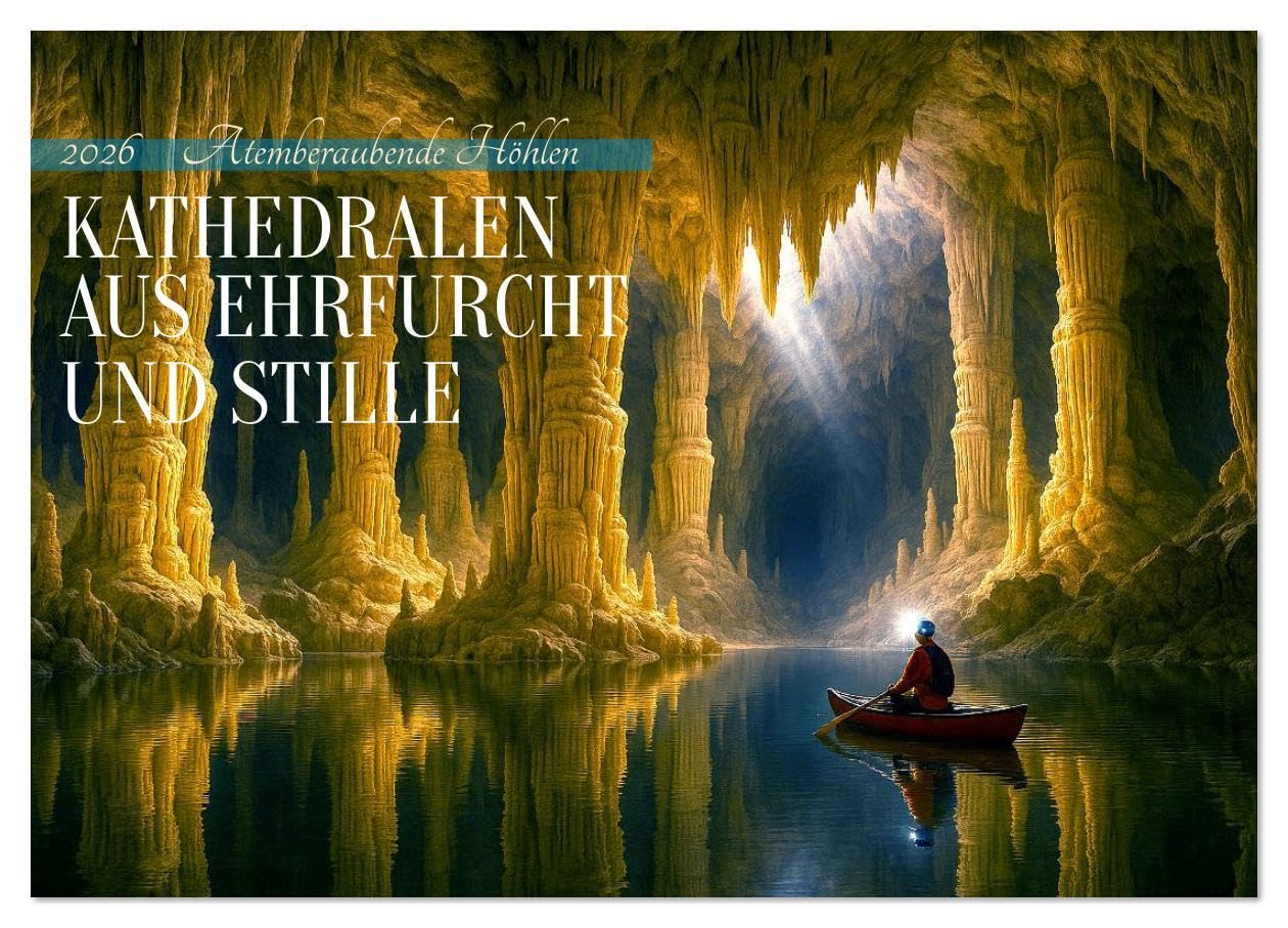 Kathedralen aus Ehrfurcht und Stille (Wandkalender 2026 DIN A4 quer), CALVENDO Monatskalender: Eine fantasievolle Reise in verborgene Ebenen der Erde (CALVENDO Wissenschaft) Leisure, Home & Garden