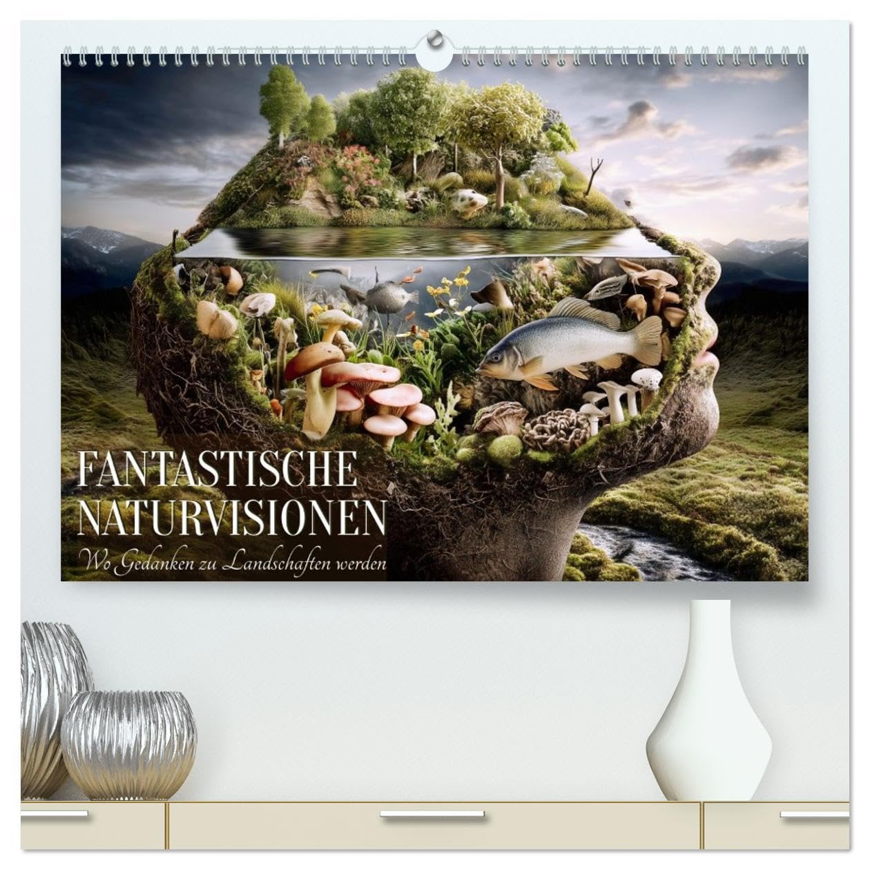 Fantastische Naturvisionen. Wo Gedanken zu Landschaften werden (hochwertiger Premium Wandkalender 2026 DIN A2 quer), Kunstdruck in Hochglanz: ... eine greifbare Form annimmt. (CALVENDO Natur) Photography