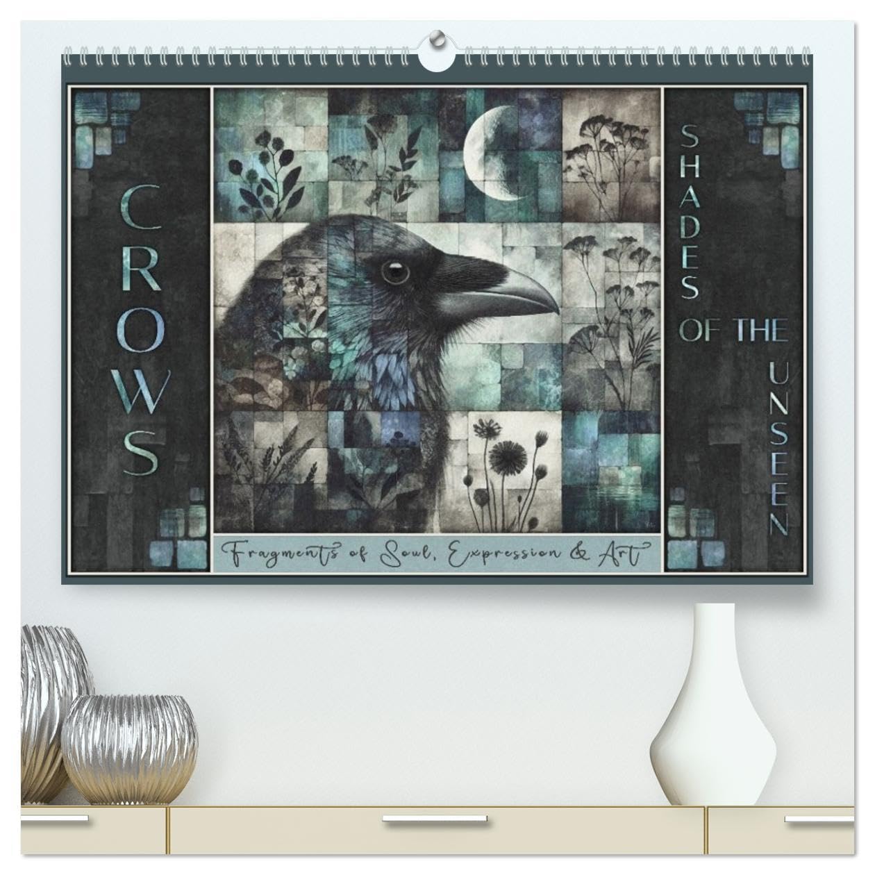 Crows. Shades of the Unseen. Art. (High Quality Premium Wall Calendar 2026 DIN A2 landscape),CALVENDO 12 Month Wall Calendar: Crows in art, portrayals of soul and expression. Natural Sciences