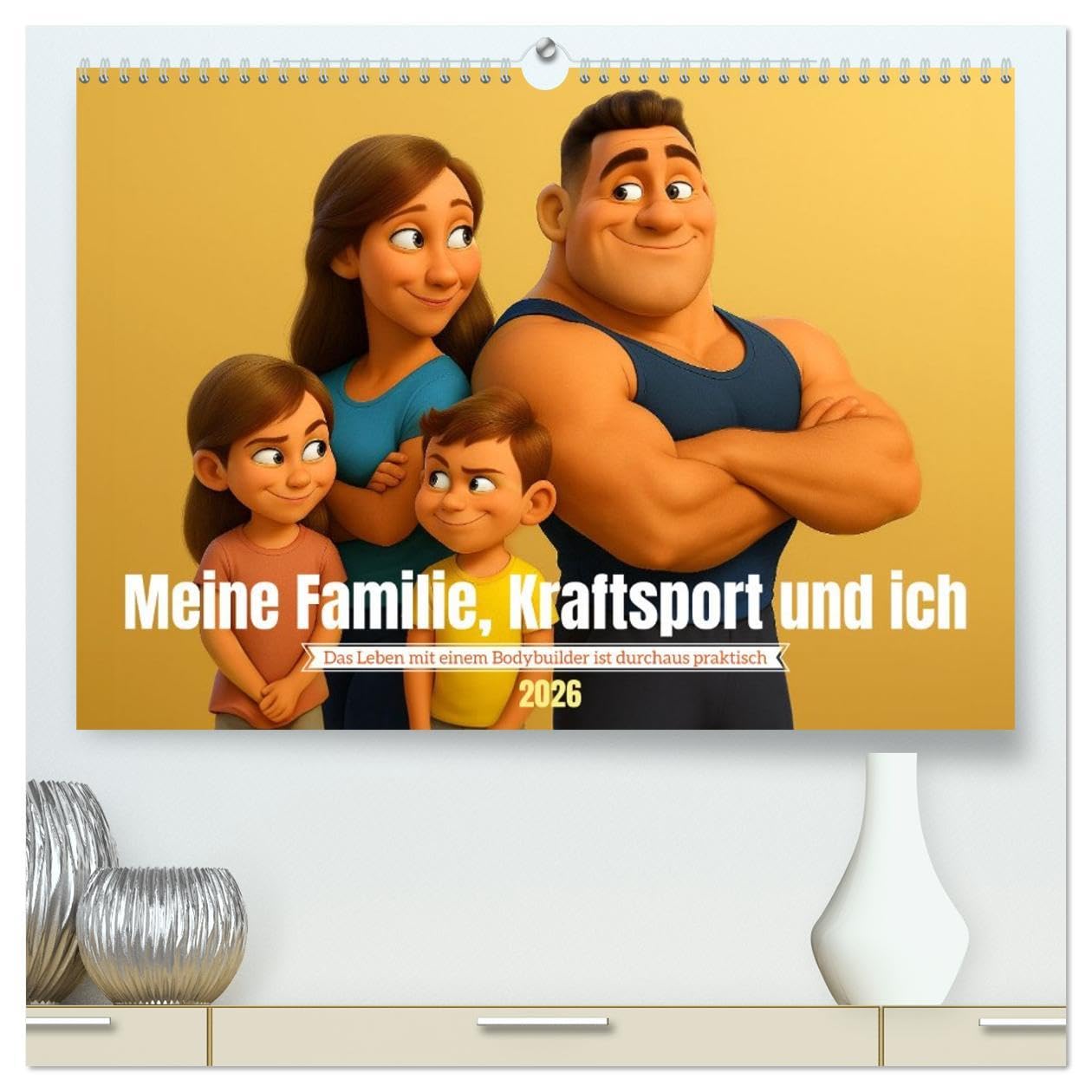 Meine Familie, Kraftsport und ich (hochwertiger Premium Wandkalender 2026 DIN A2 quer), Kunstdruck in Hochglanz: Ein Jahr voller Muskelkraft, ... alle, die Muskelkraft lieben (CALVENDO Sport) Social Sciences