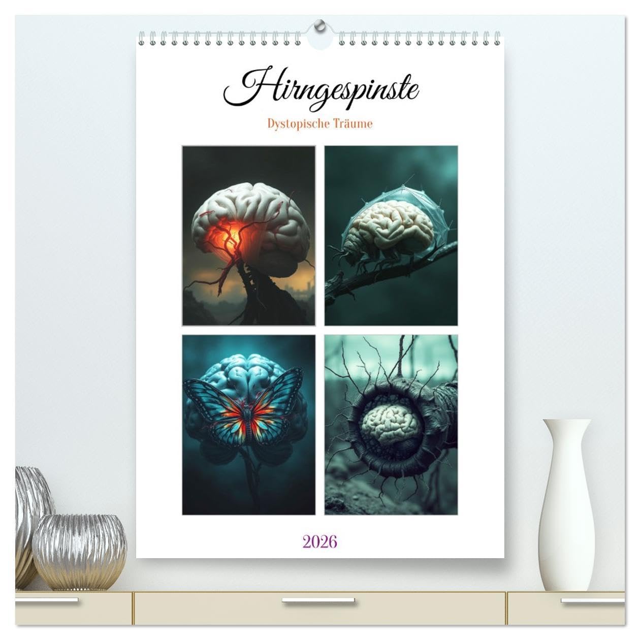 Hirngespinste - Dystopische Träume (hochwertiger Premium Wandkalender 2026 DIN A2 hoch), Kunstdruck in Hochglanz: Für alle, denen ein bisschen ... an Realität bietet. (CALVENDO Wissenschaft) Leisure, Home & Garden