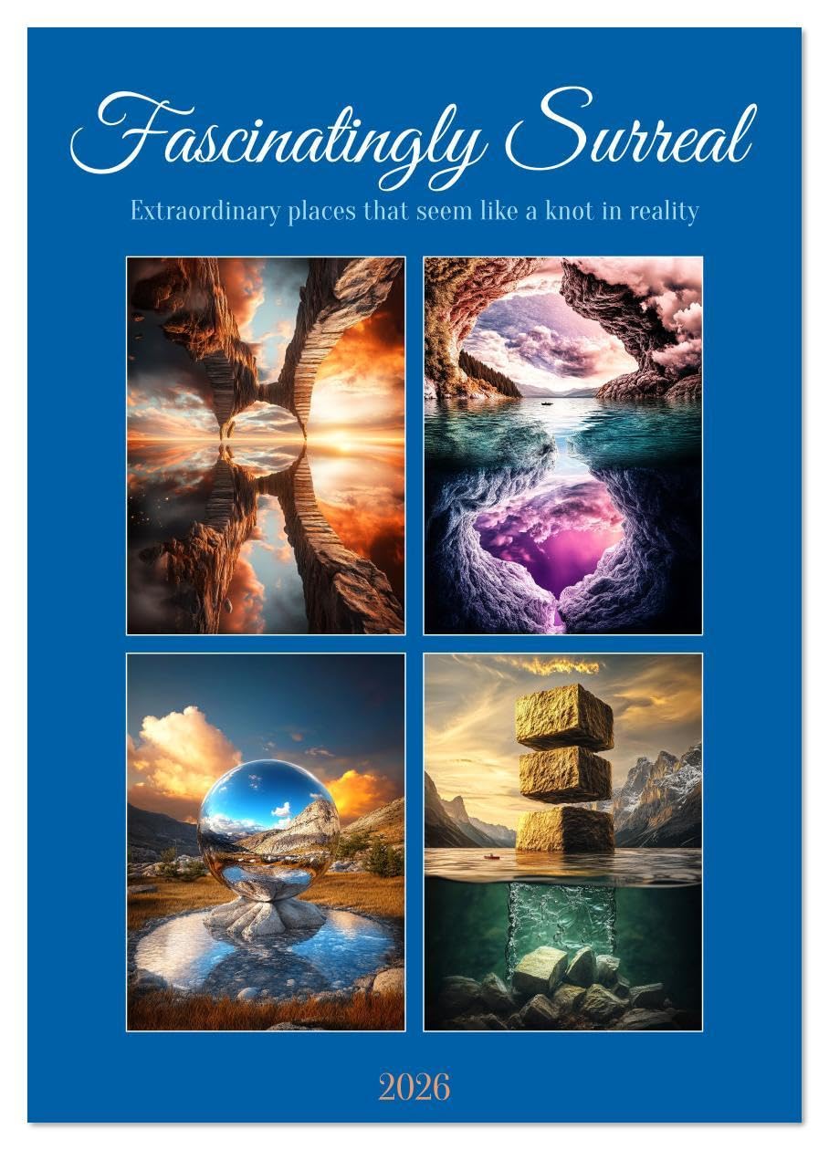Fascinatingly Surreal (Wall Calendar 2026 DIN A2 portrait), CALVENDO 12 Month Wall Calendar: A calendar full of surreal landscapes that dissolve the boundaries of reality Film, Art & Culture