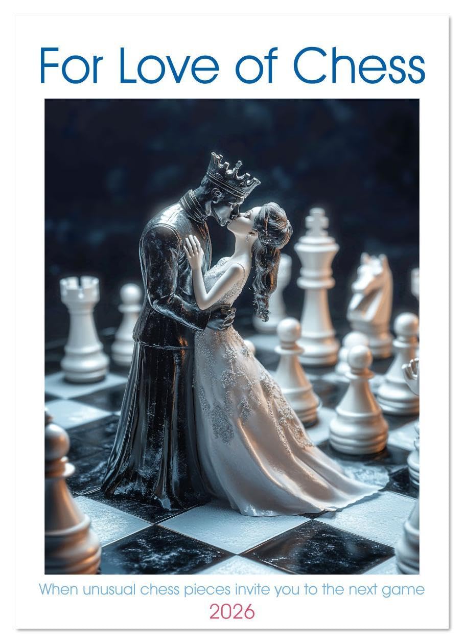 For Love of Chess (Wall Calendar 2026 DIN A2 portrait), CALVENDO 12 Month Wall Calendar: If artists had created chess pieces Film, Art & Culture