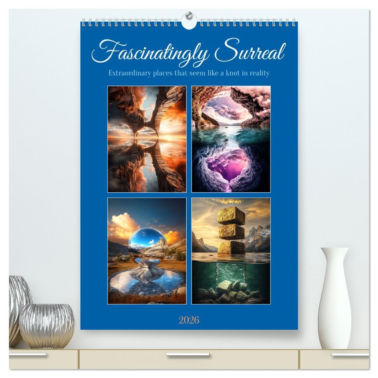 Fascinatingly Surreal (High Quality Premium Wall Calendar 2026 DIN A2 portrait),CALVENDO 12 Month Wall Calendar: A calendar full of surreal landscapes that dissolve the boundaries of reality Film, Art & Culture