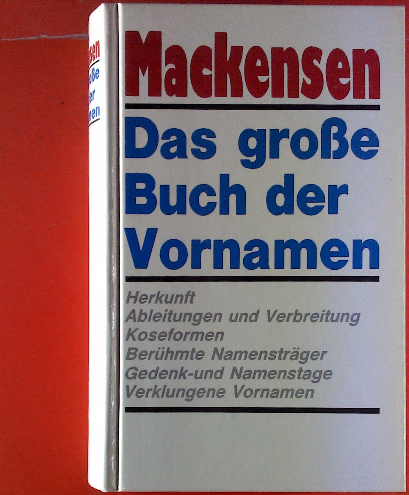 Das große Buch der Vornamen General education Books