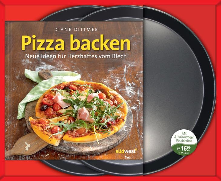Pizza backen-Set: Neue Ideen für Herzhaftes vom Blech. Buch mit zwei Pizzablechen Leisure, Home & Garden