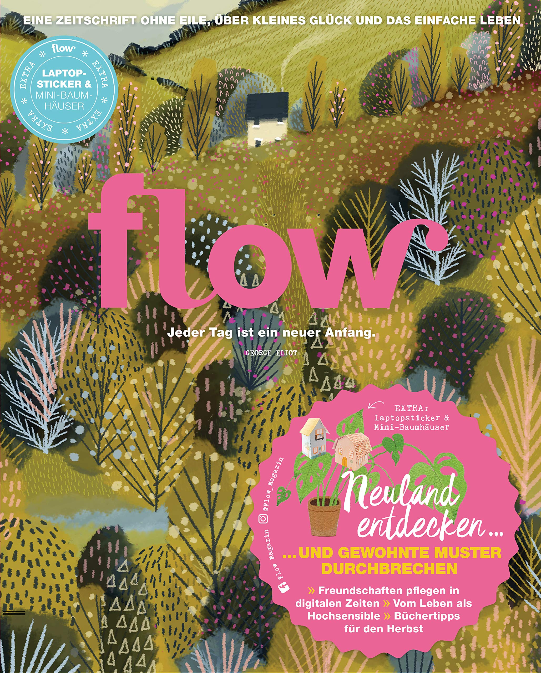 Flow Nummer 53 (7/2020): Eine Zeitschrift ohne Eile, über kleines Glück und das einfache Leben Hobbies & Crafts