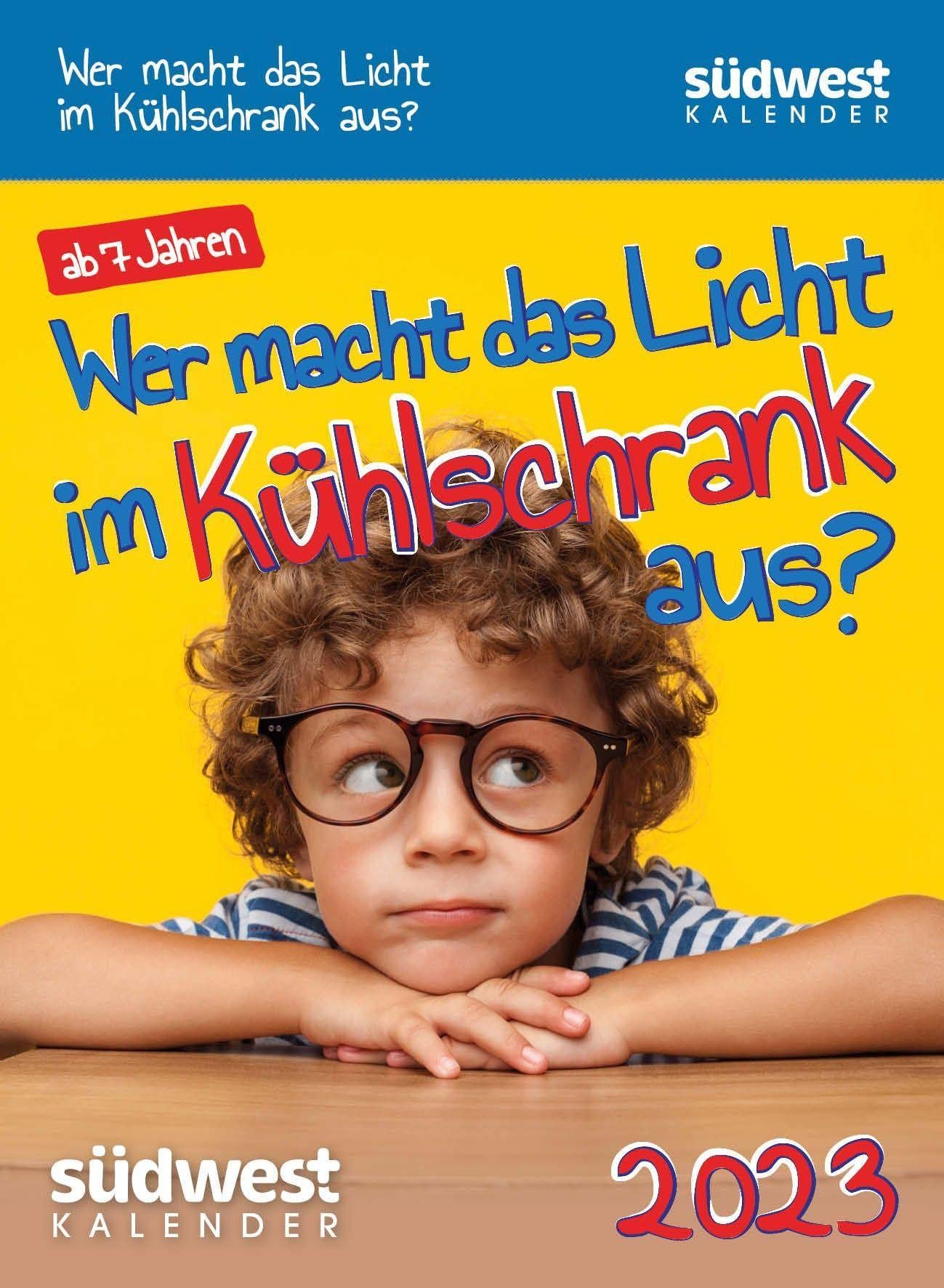 Wer macht das Licht im Kühlschrank aus? 2023 Der Kalender für wissbegierige Kids - Tagesabreißkalender zum Aufstellen oder Aufhängen Leisure, Home & Garden