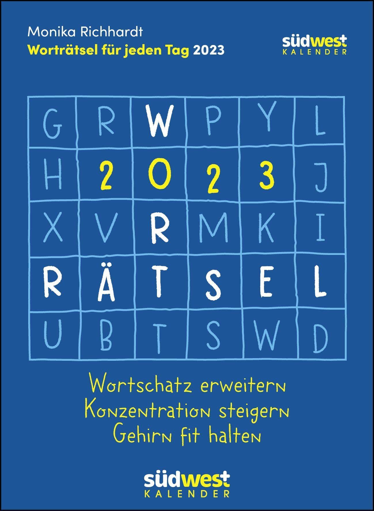 Worträtsel 2023 - Wortschatz erweitern, Konzentration steigern, Gehirn fit halten - Tagesabreißkalender zum Aufstellen oder Aufhängen Business, Finance & Career