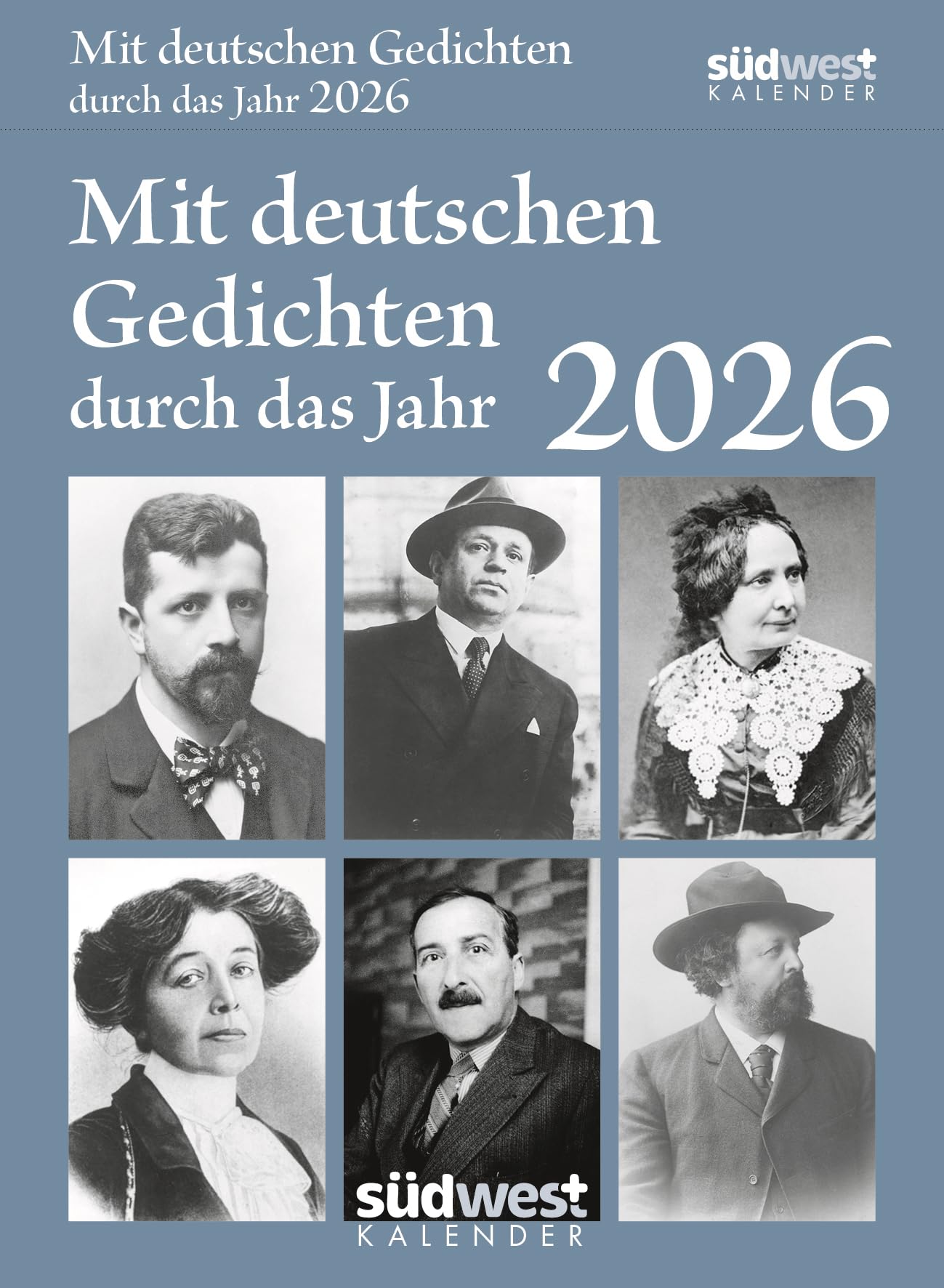 Mit deutschen Gedichten durch das Jahr 2026 - Tagesabreißkalender zum Aufstellen oder Aufhängen Poetry