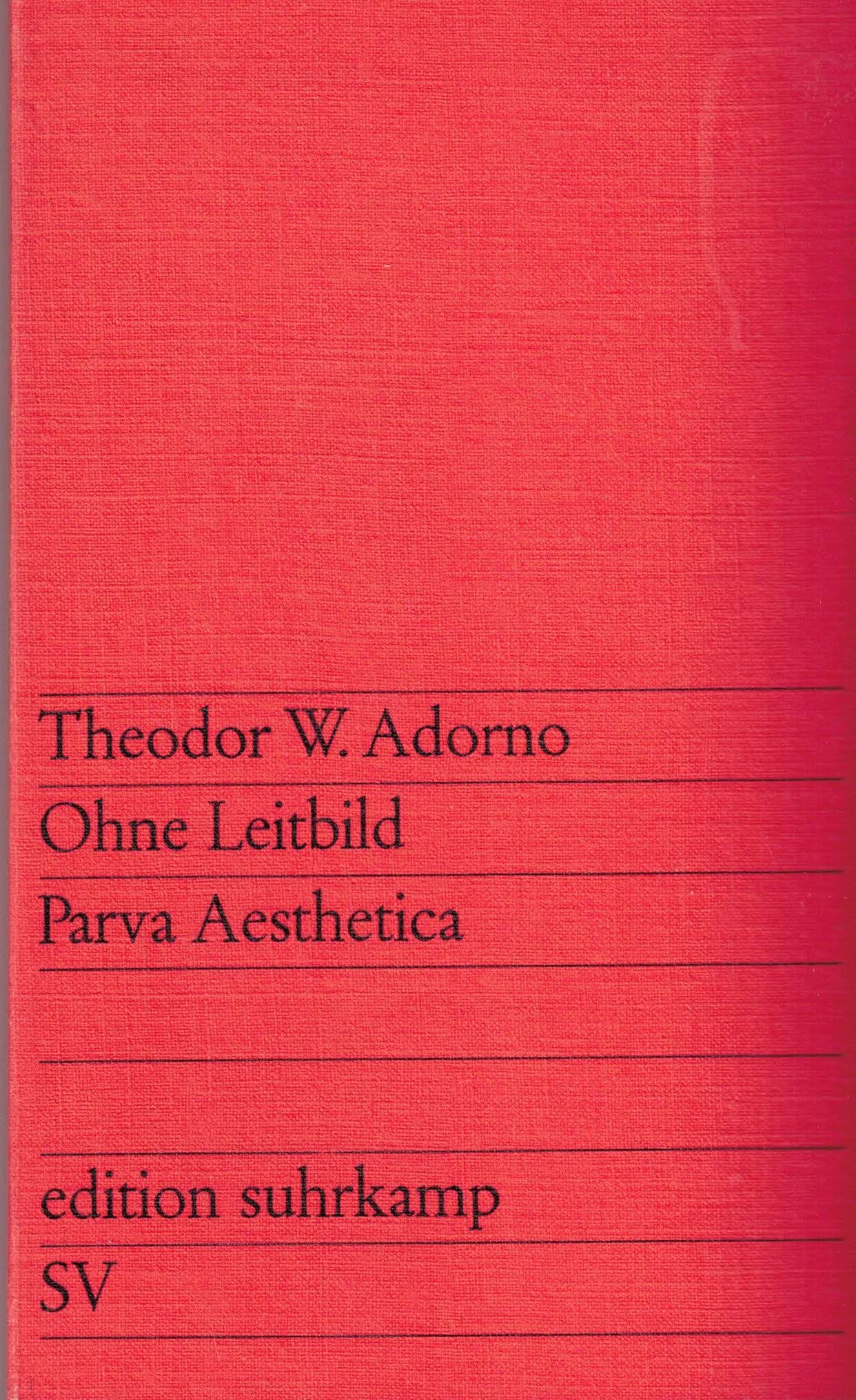 Ohne Leitbild; Parva Aesthetica Books