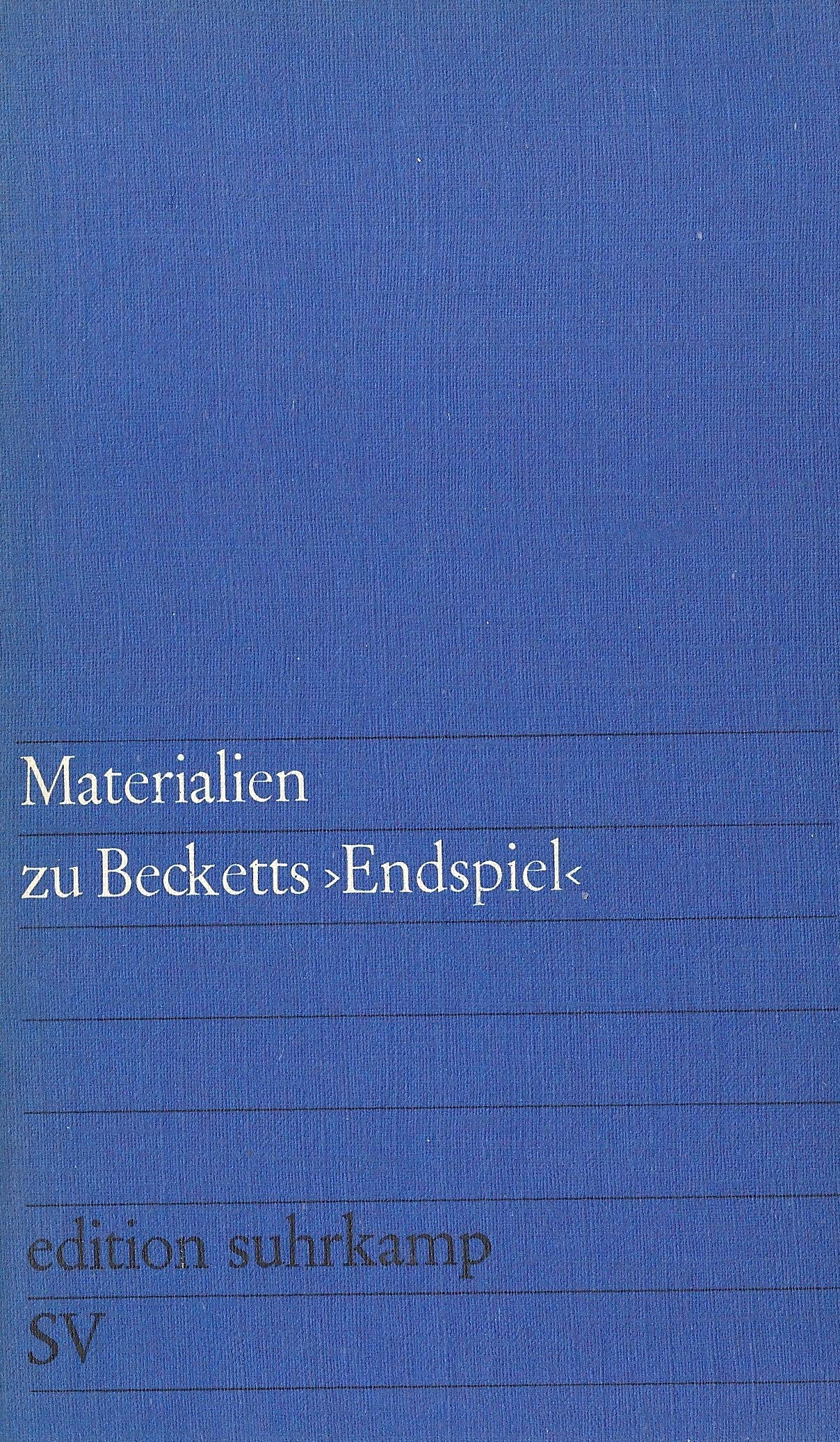 Materialien zu Becketts "Endspiel" Books