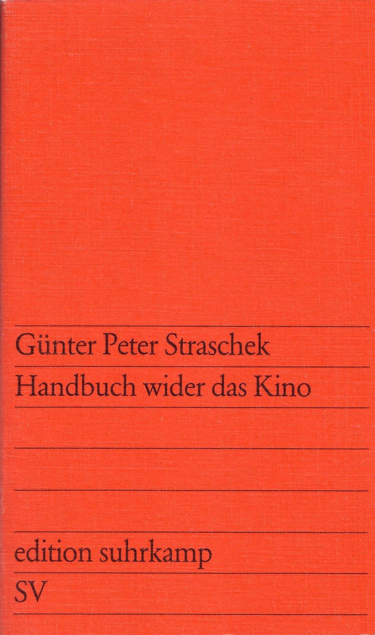 Handbuch wider das Kino (Edition Suhrkamp) book