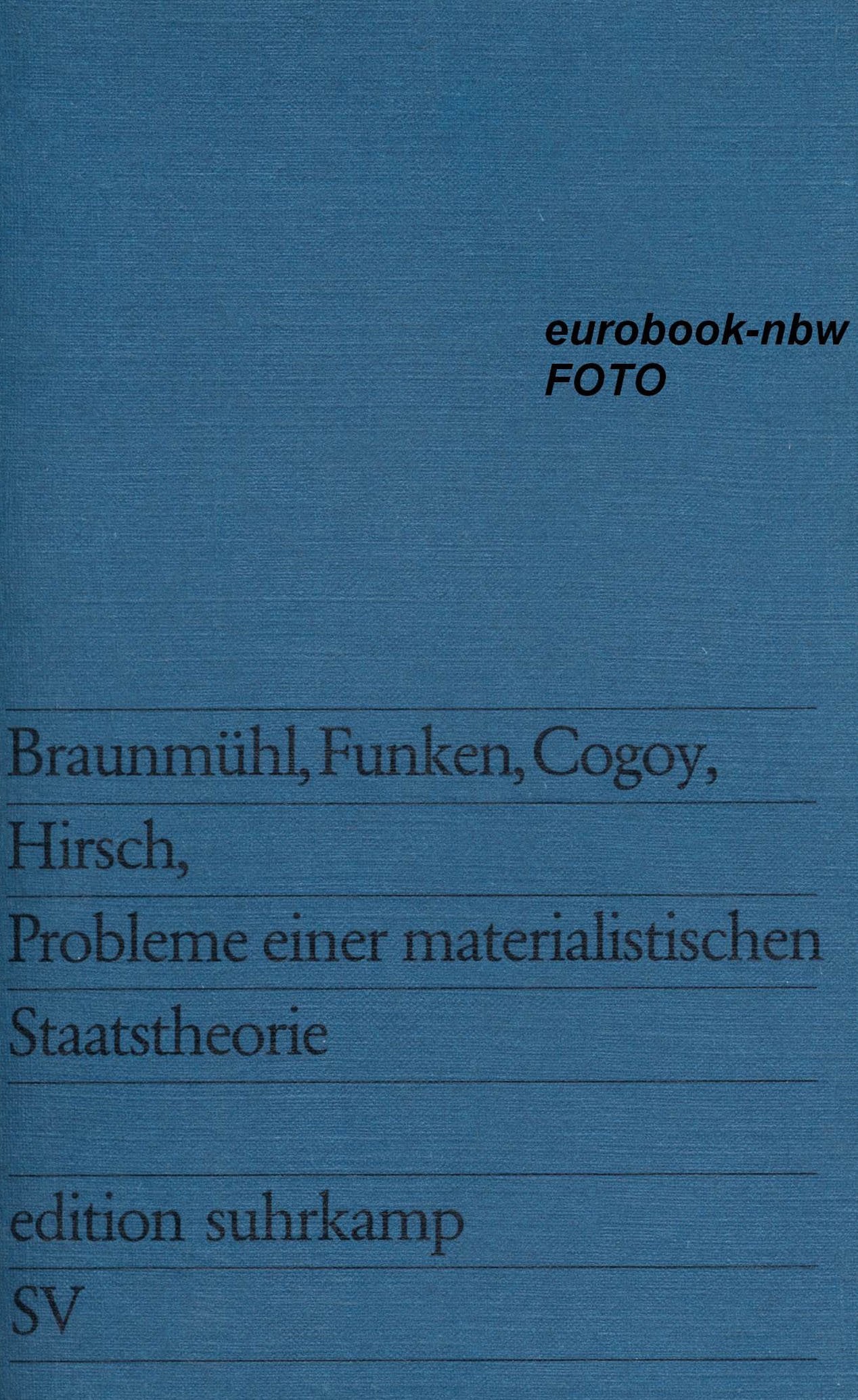 Probleme einer materialistischen Staatstheorie. Books