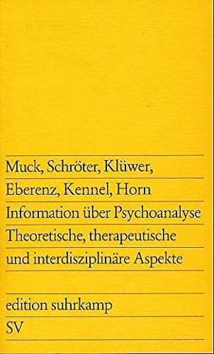 information über psychoanalyse. theoretische, therapeutische und interdisziplinäre aspekte Books