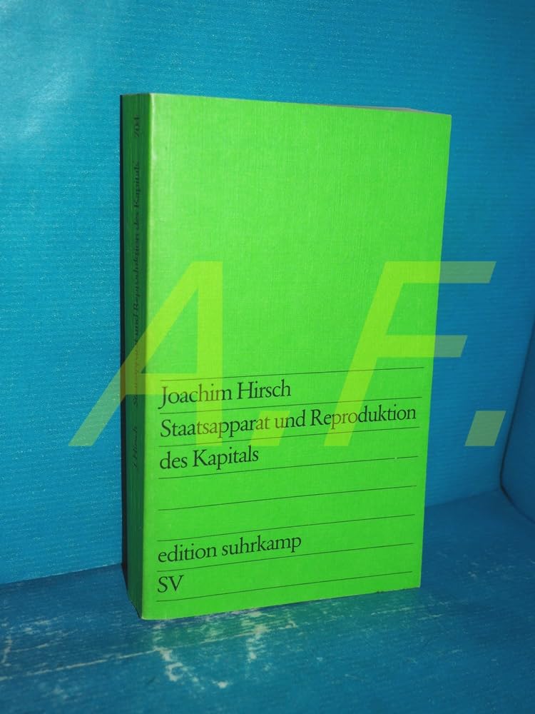 Staatsapparat und Reproduktion des Kapitals. Books