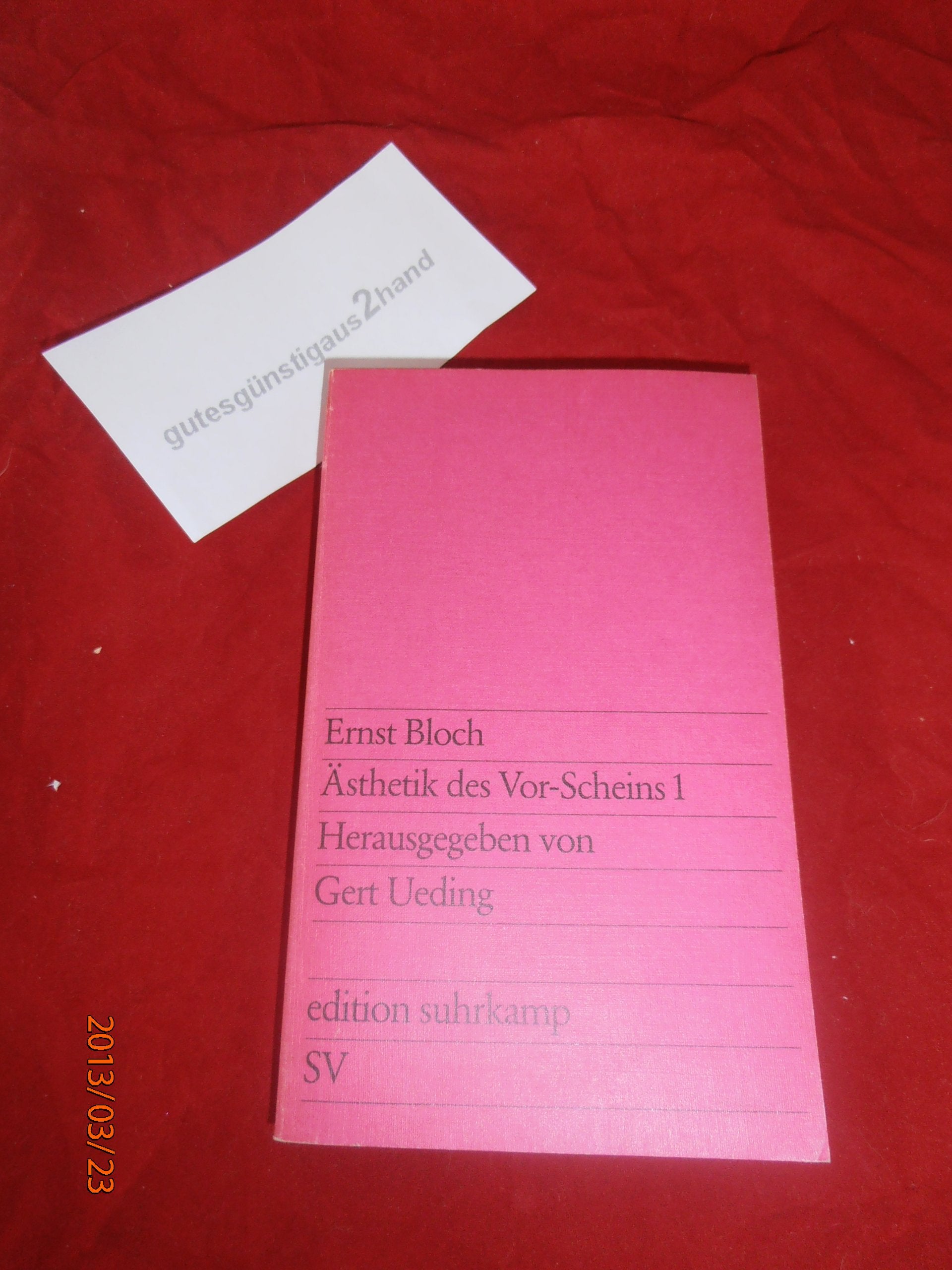 Ästhetik des Vor-Scheins 1 Books