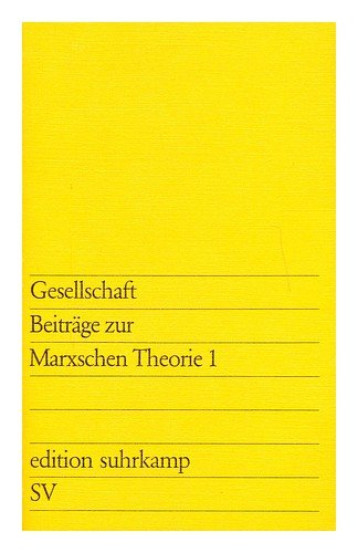 Gesellschaft: Beiträge zur Marxschen Theorie 2 Books
