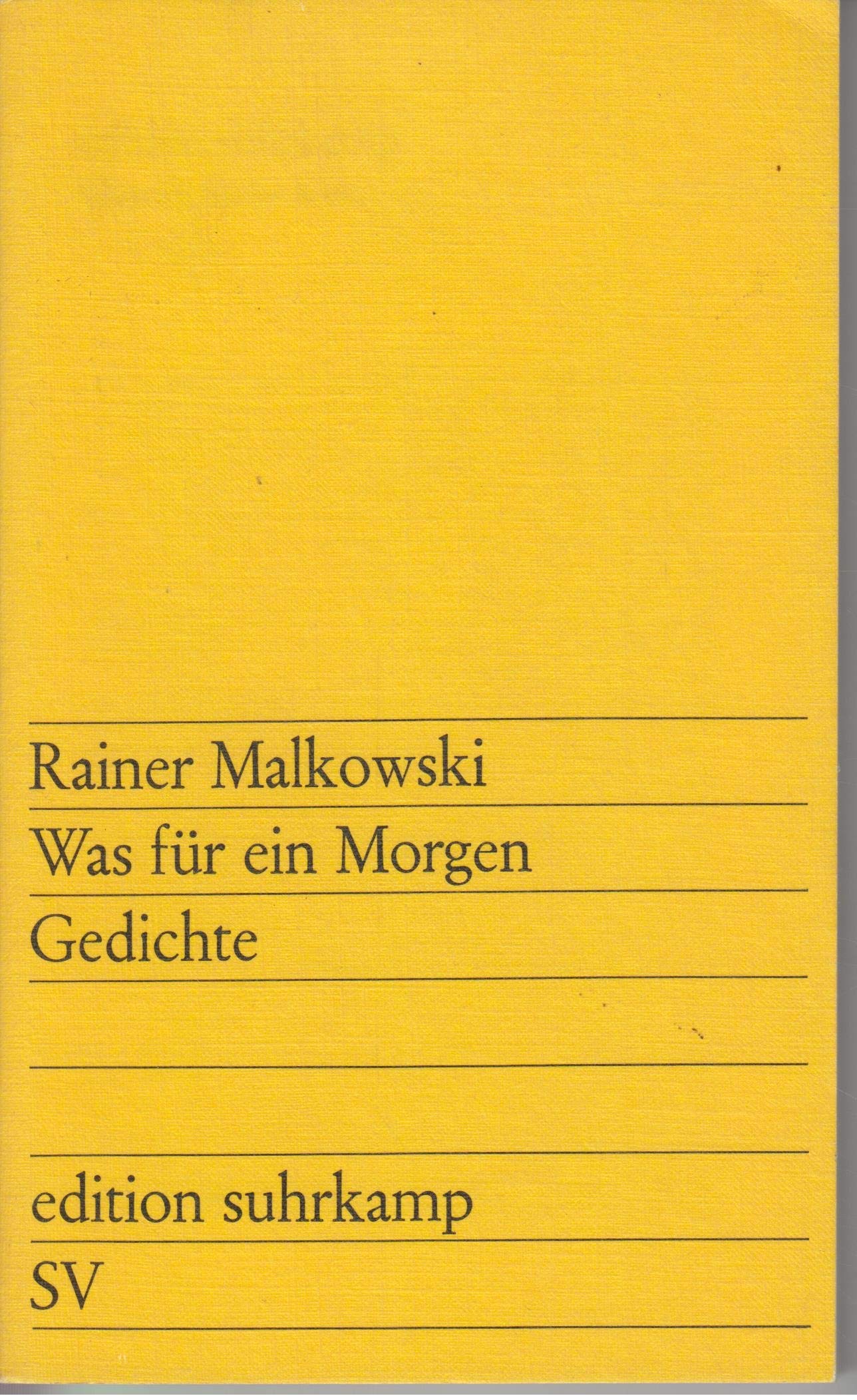 Was für ein Morgen : Gedichte. Books