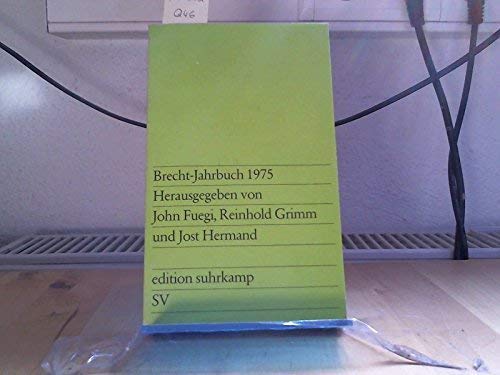 Brecht Yearbook 5 (1975) Books