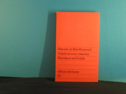 verkehrsformen zwischen elternhaus und schule Books